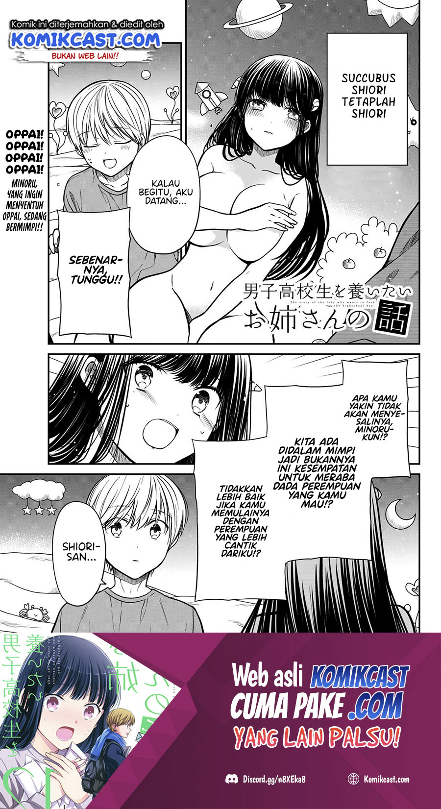 Danshi Koukousei wo Yashinaitai Onee-san no Hanashi Chapter 260 Bahasa Indonesia